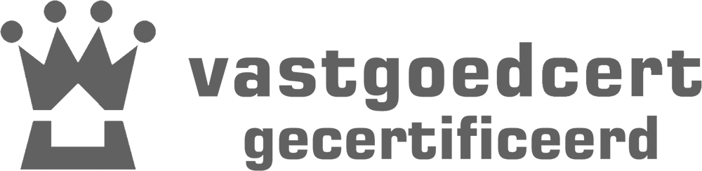 Logo Vastgoedcert gecertificeerd